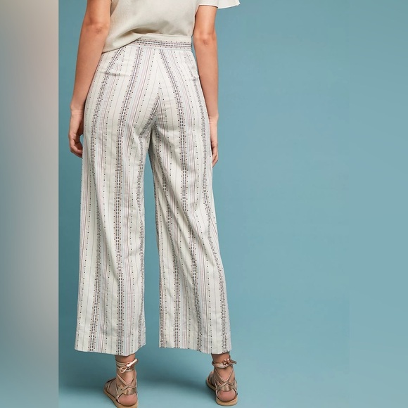 Anthropologie The Odells Multicolor Striped Pants and Cropped Top Set Small - Picture 3 of 14
